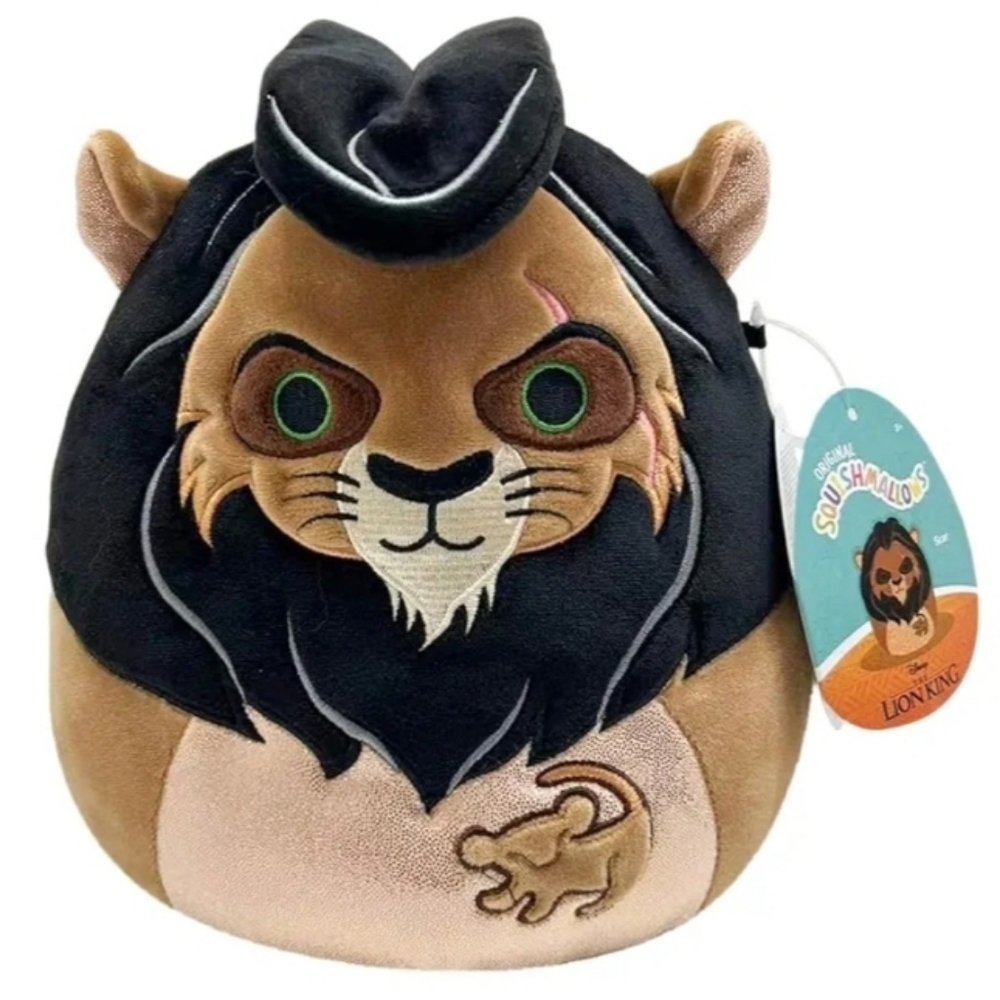 NWT Squishmallows Disney The Lion King 30th Anniversary Scar 8" Plush
